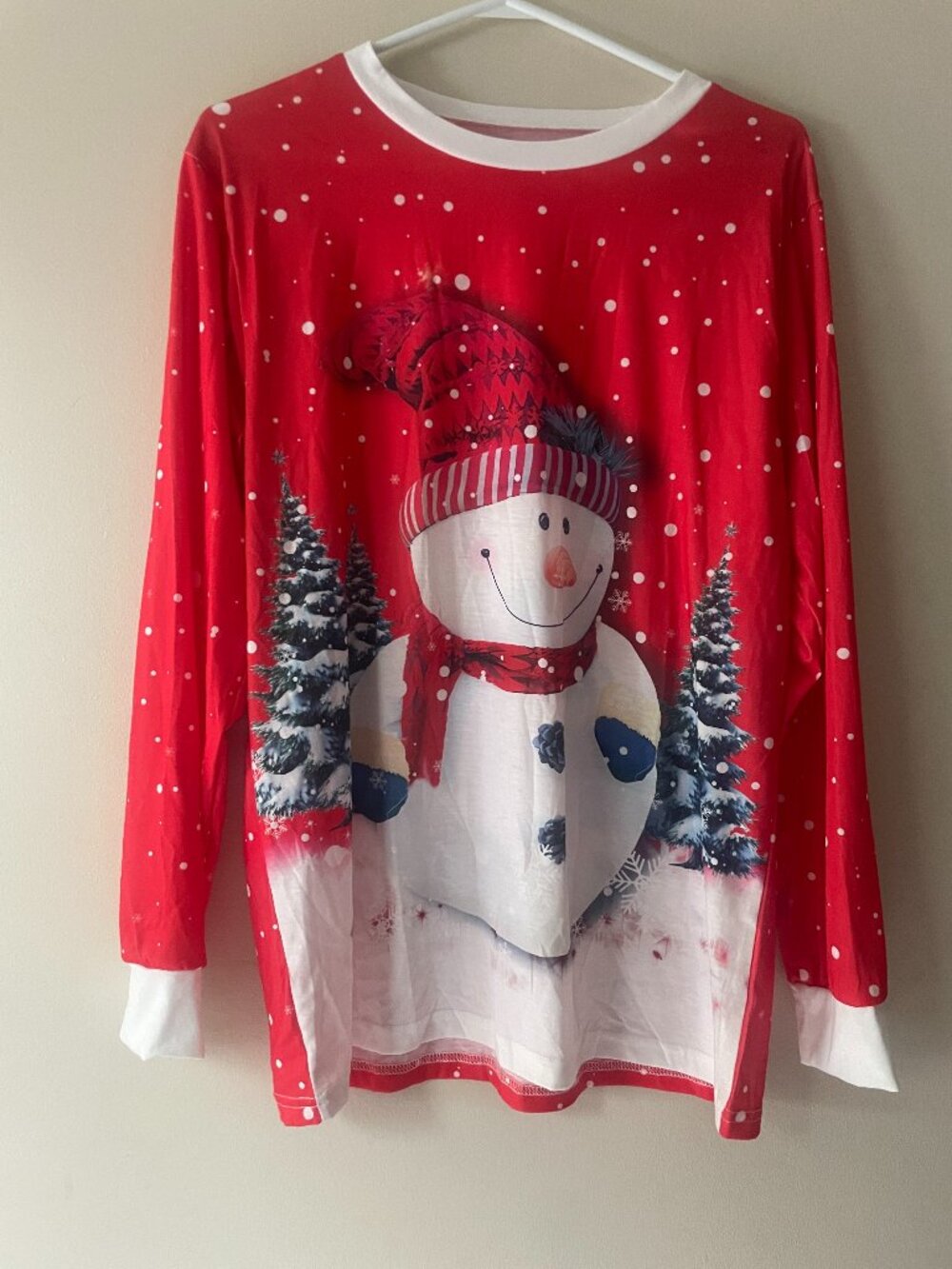 Snowman Christmas Long Sleeve Top